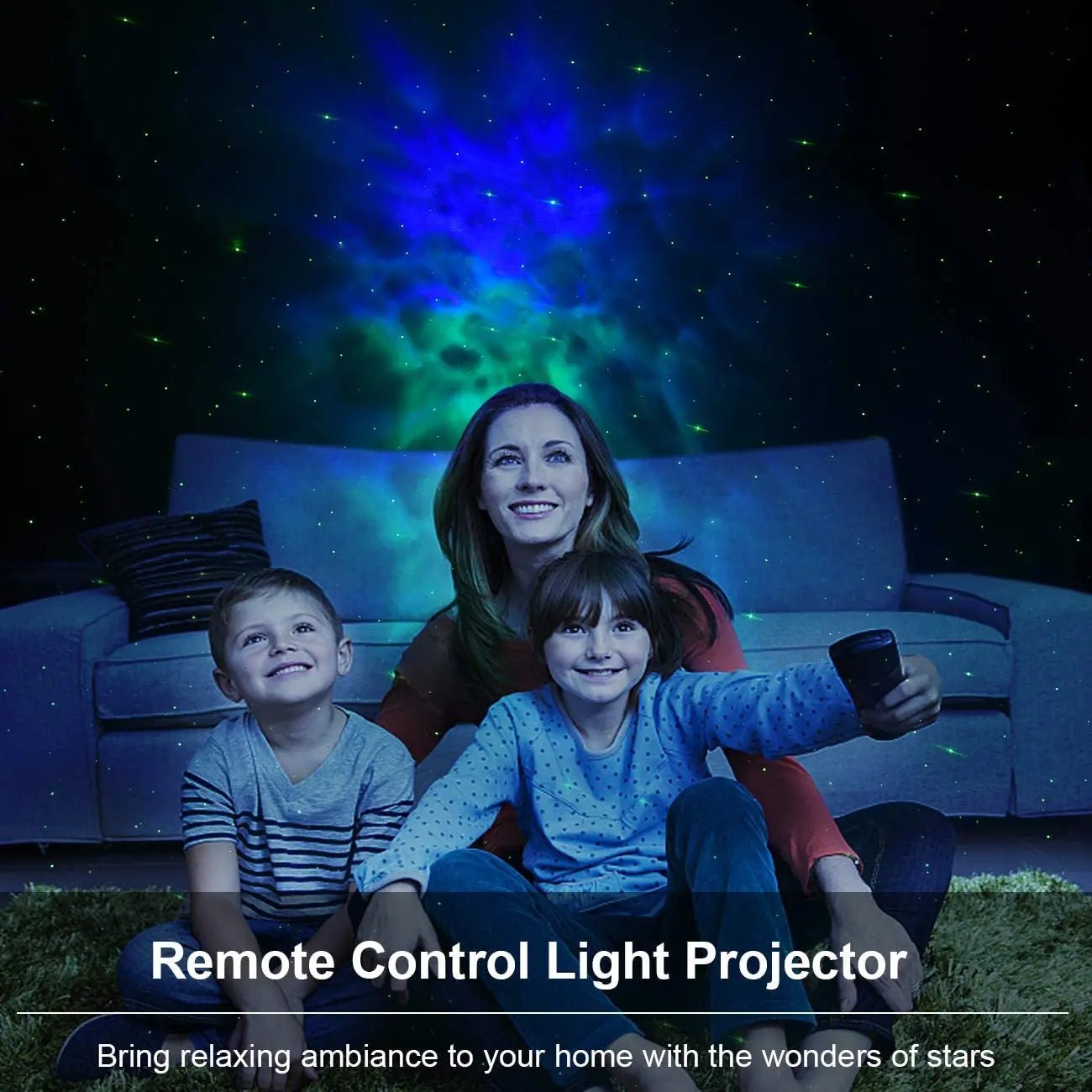 Star Projector Laser Projection 7-color Rotating Nightlight - The Rave Cave