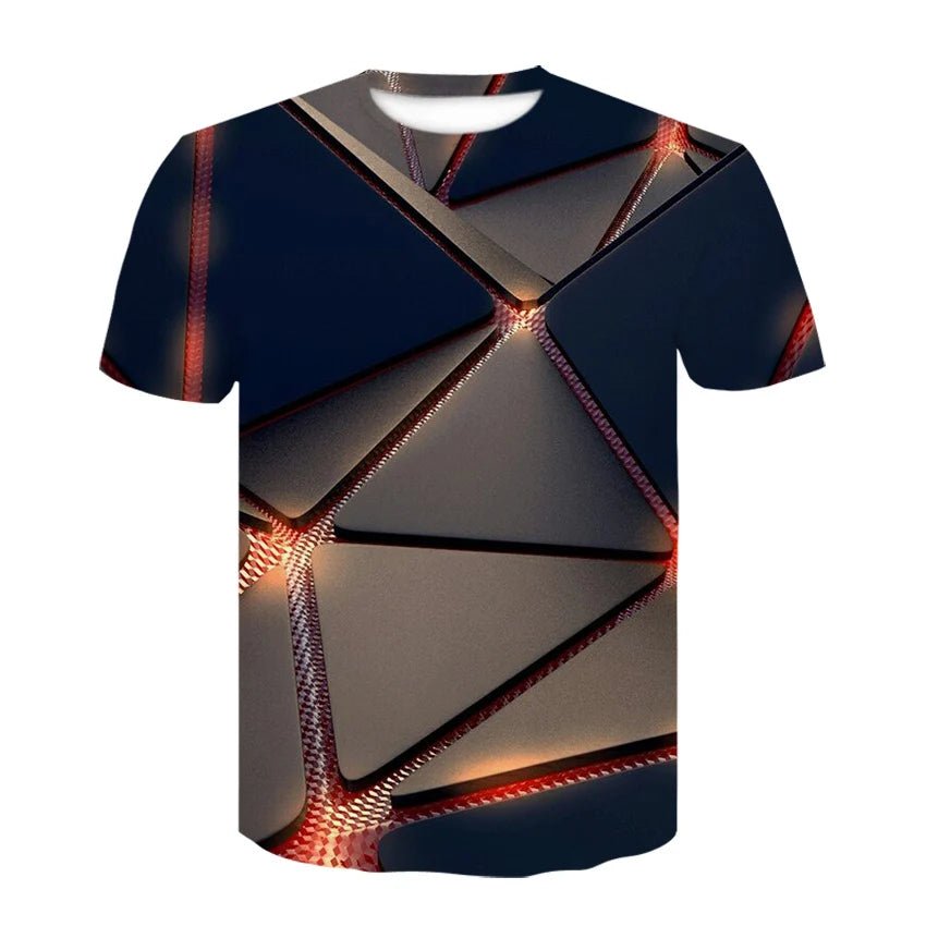 Summer Men's T - shirt DJ LED Light T - shirt - The Rave Cave