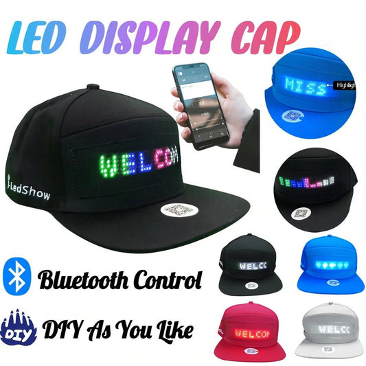 USB Rechargeable Bluetooth APP Baseball Cap - The Rave Cave
