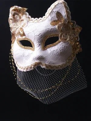 Venice Carnival Cat Mask - The Rave Cave