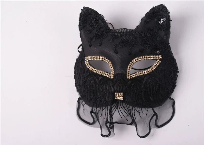 Venice Carnival Cat Mask - The Rave Cave