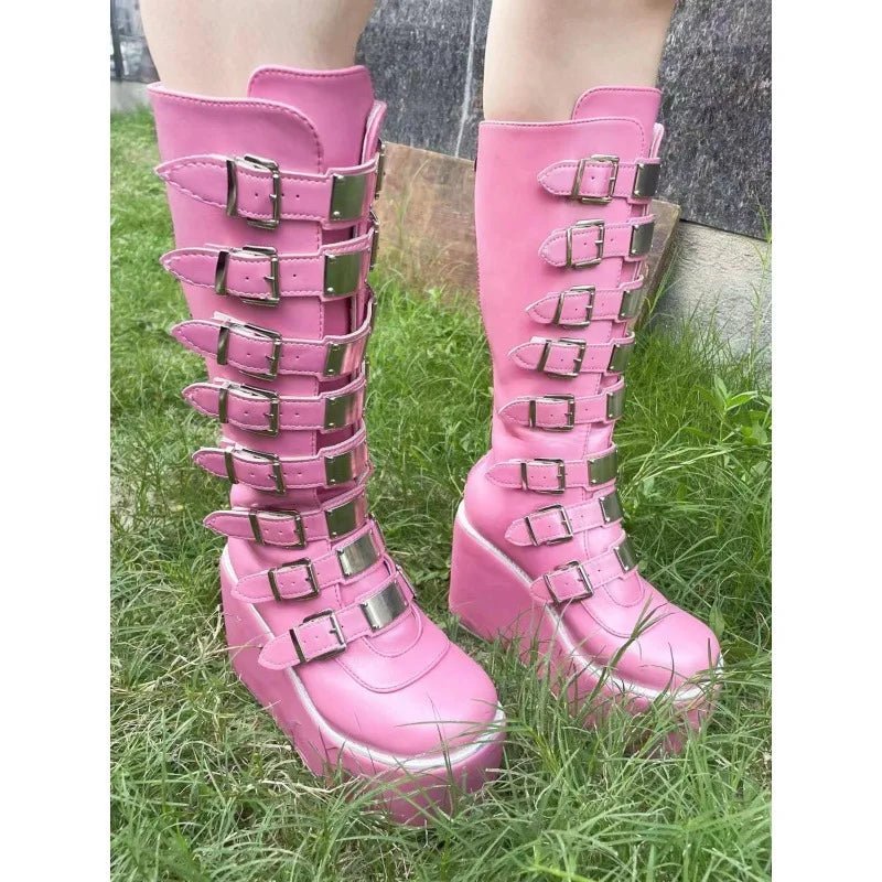 Women's High Boots - The Rave Cave