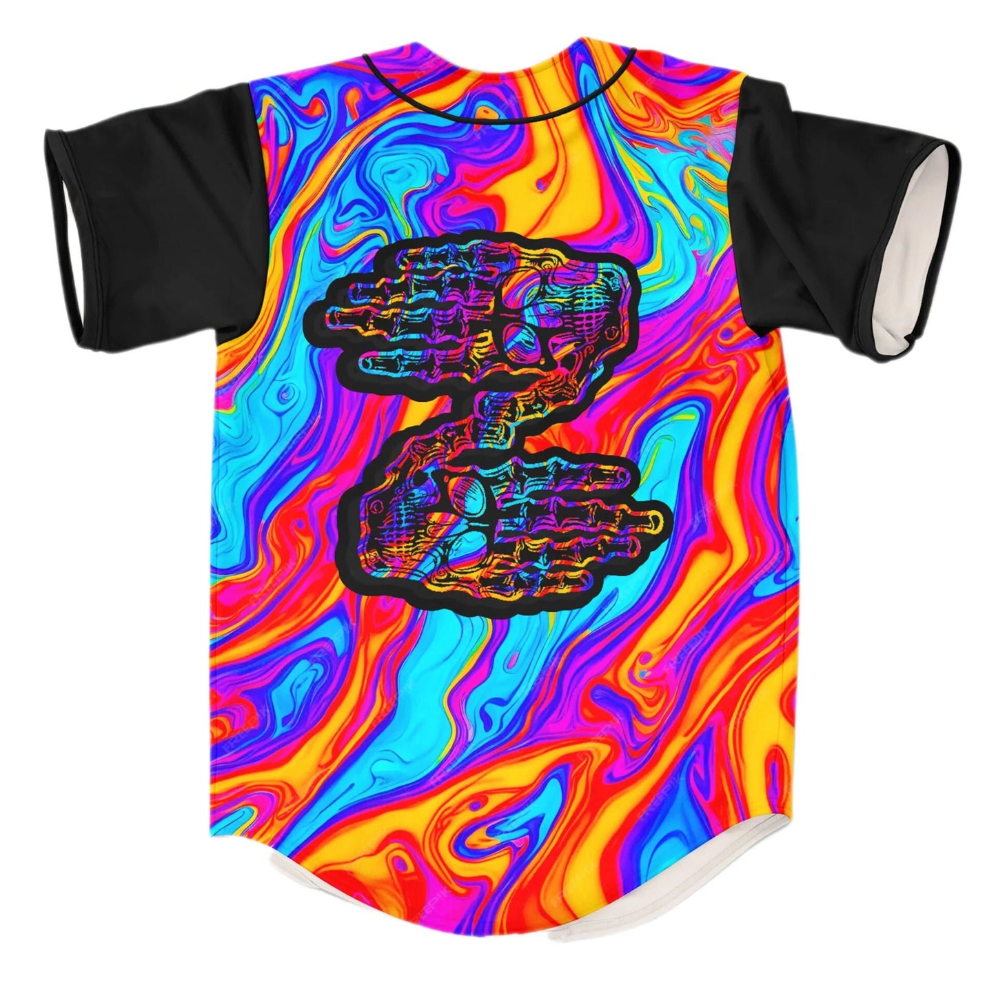 Zeds Dead Trippy Dry Hands Baseball Jersey - The Rave Cave