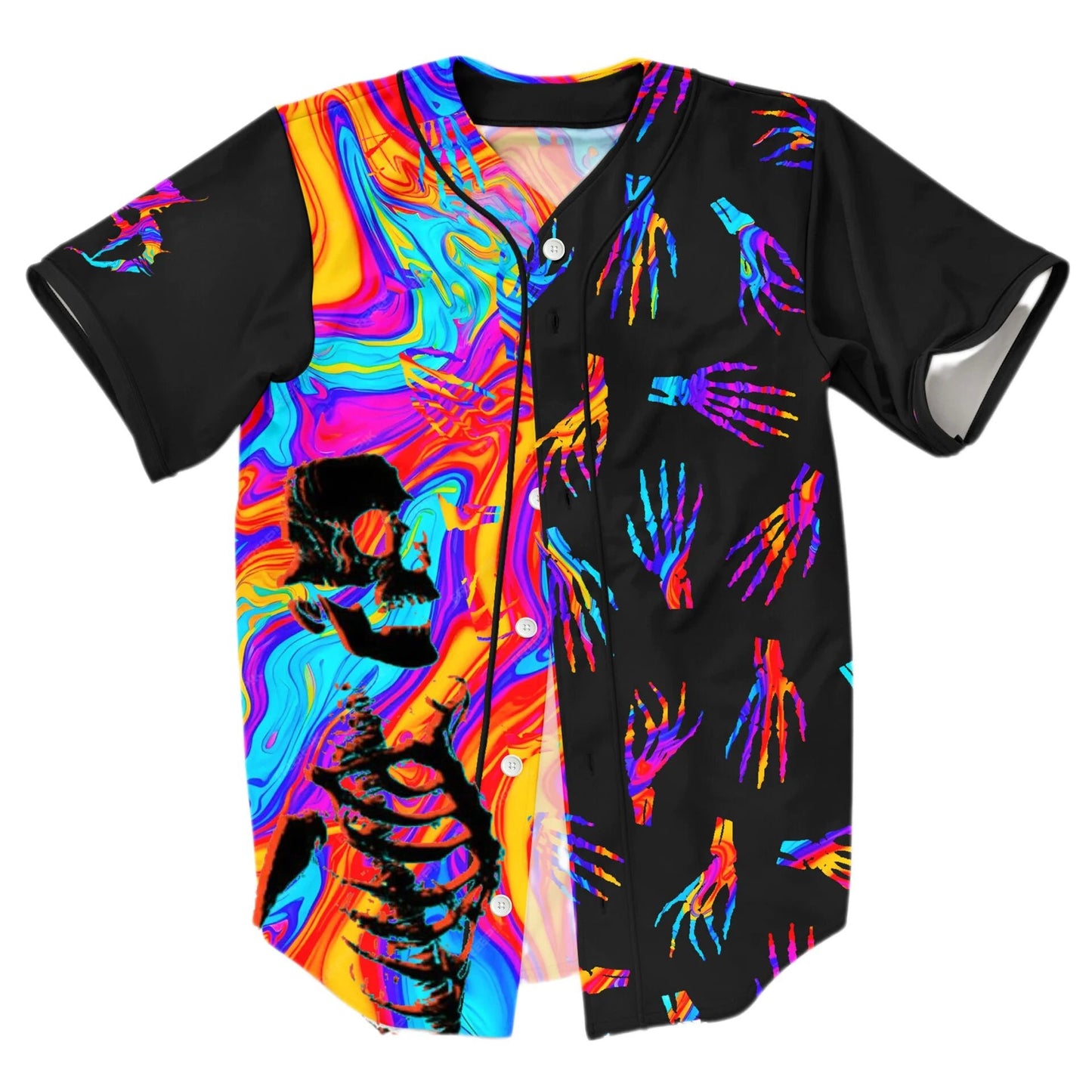 Zeds Dead Trippy Dry Hands Baseball Jersey - The Rave Cave